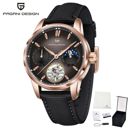 PAGANI DESIGN PD-YS021 Quartz Watch – Leather, Luminous, 10Bar Water-Resistant - Winter Seller Hub