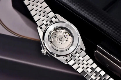 PAGANI DESIGN PD-1812 Automatic Skeleton – Sapphire, 10 Bar, Steel - Winter Seller Hub