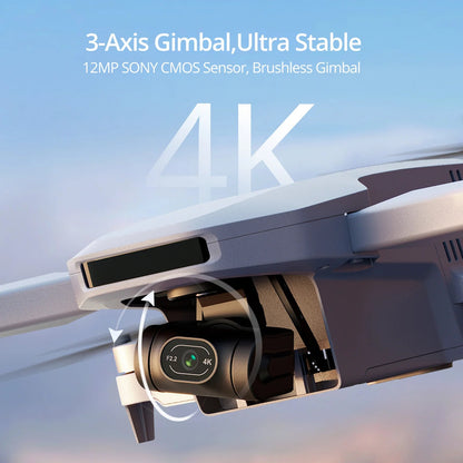 Potensic C0 Mini Drone 3 Axis Gimbal 6KM GPS 4K Professional Camera Drones Brushless RC Toy Quadcopter for Travel Gifts ATOM - Winter Seller Hub