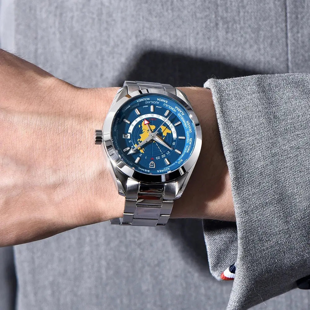 PD1788 Quartz Wristwatch – Stainless Steel Case & Bracelet, Water-Resistant, Fashionable Casual Watch - Winter Seller Hub