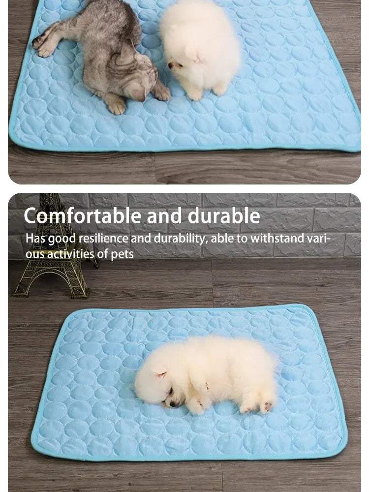 Cooling Pet Bed Mat – Summer Cat & Small Dog Sofa Pad - Winter Seller Hub