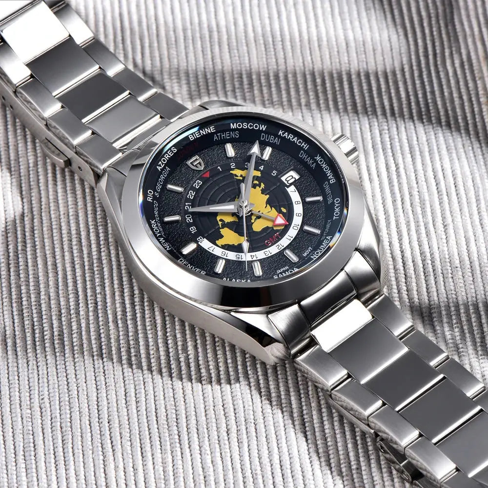 PD1788 Quartz Wristwatch – Stainless Steel Case & Bracelet, Water-Resistant, Fashionable Casual Watch - Winter Seller Hub