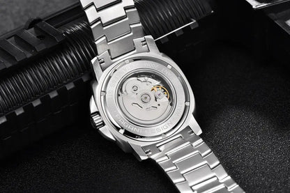 PAGANI DESIGN PD-1736 Automatic Skeleton – Sapphire, 20 Bar, Steel - Winter Seller Hub