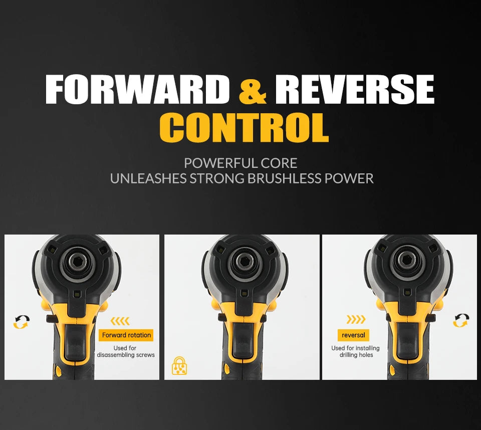 DEWALT DCF850 20V MAX Brushless Impact Driver – High Torque Compact Electric Screwdriver - Winter Seller Hub