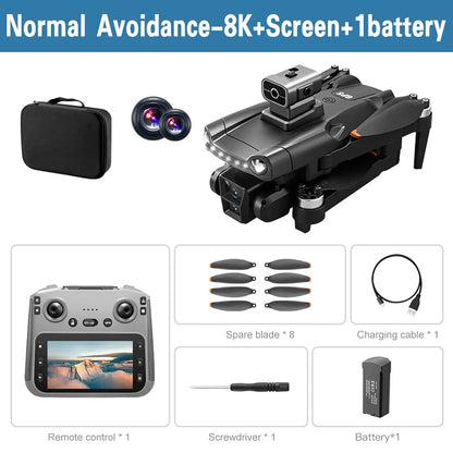 New For Xiaomi V198 GPS MAX Drone with 8k professional HD camera 5G WiFi Brushless laser barrier avoidance Folding quadcopter - Winter Seller Hub