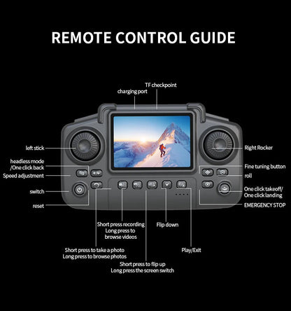 E99 Pro Drone with 8K HD Camera Remote Control Quadcopter Four Axis Aircraft Altitude Hold GPS Flying Toy for Aerial Photography - Winter Seller Hub