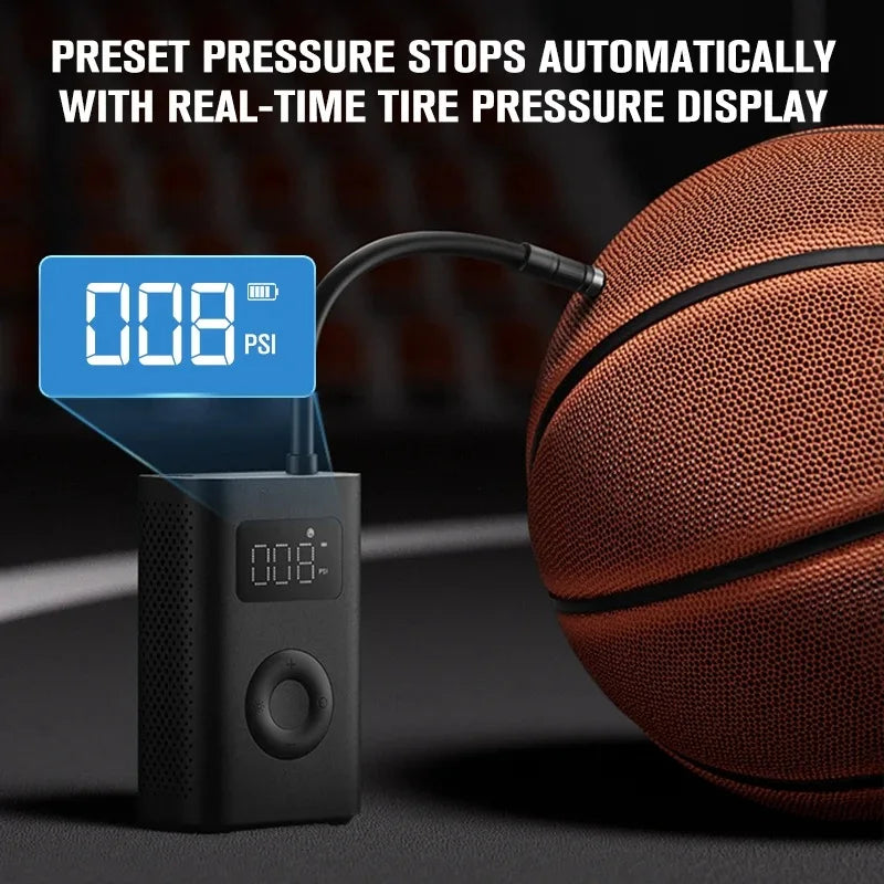 XIAOMI MIJIA Portable Air Pump – Rechargeable Cordless Inflator for Tires & Sports Balls - Winter Seller Hub