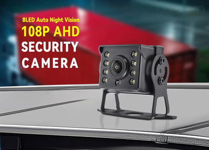 MJDOUD AHD 1080P Rear View Camera with Monitor 7" Screen 12-24V Night Vision Waterproof Front Reversing Set for Truck Parking - Winter Seller Hub