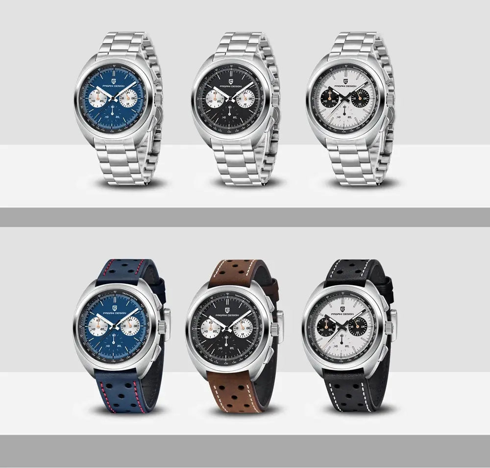 PAGANI DESIGN PD-1782 Quartz Chronograph – Sapphire, 10 Bar, Leather - Winter Seller Hub