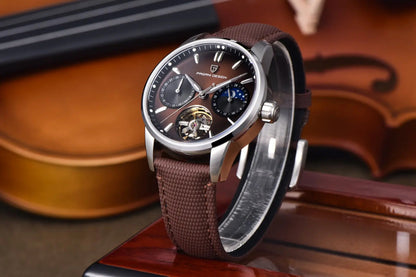 PAGANI DESIGN PD-YS021 Quartz Watch – Leather, Luminous, 10Bar Water-Resistant - Winter Seller Hub