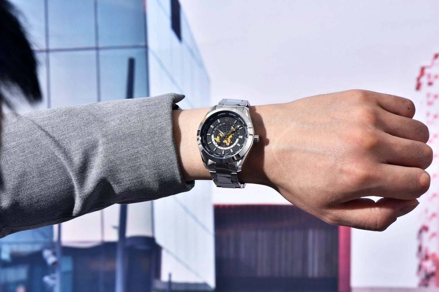 PD1788 Quartz Wristwatch – Stainless Steel Case & Bracelet, Water-Resistant, Fashionable Casual Watch - Winter Seller Hub