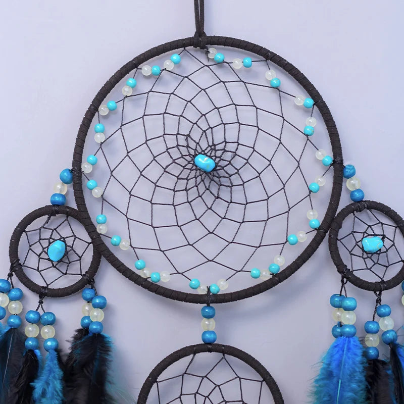 Tree of Life Dream Catcher Wind Chime – Natural Stone Wall Hanging - Winter Seller Hub