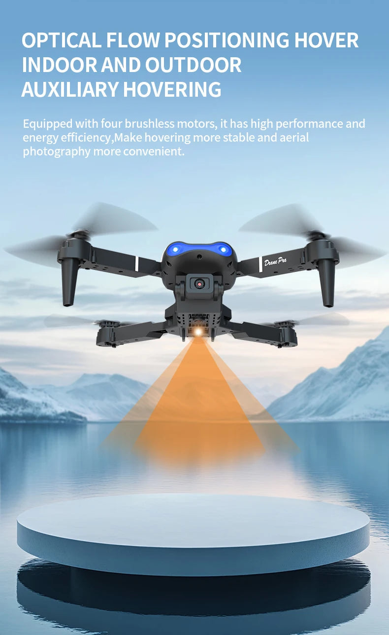 E99 Pro Drone with 8K HD Camera Remote Control Quadcopter Four Axis Aircraft Altitude Hold GPS Flying Toy for Aerial Photography - Winter Seller Hub
