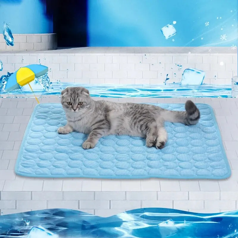 Cooling Pet Bed Mat – Summer Cat & Small Dog Sofa Pad - Winter Seller Hub