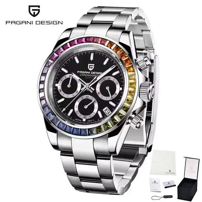 PAGANI DESIGN PD-1644 Quartz Watch – Stainless Steel, Luxury, Water-Resistant - Winter Seller Hub