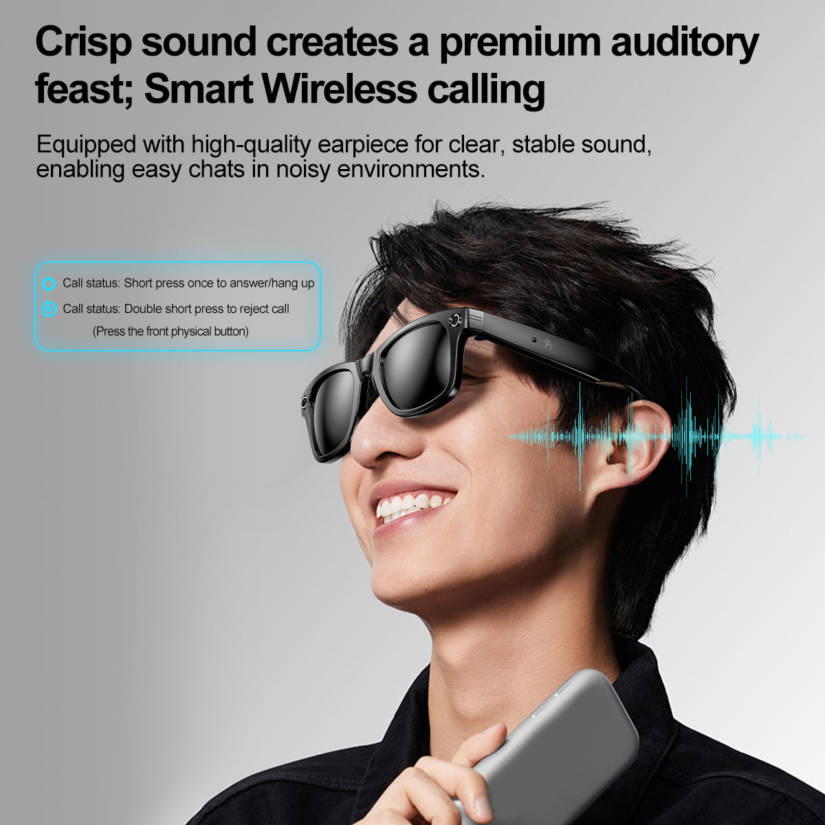 AI Smart Glasses with Camera | Bluetooth Music, Video & ChatGPT Voice Control