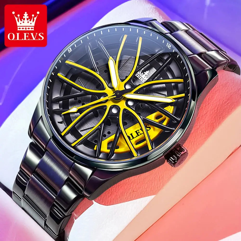 OLEVS 9937 Quartz Watch – Stainless Steel, Luminous, 3 Bar - Winter Seller Hub