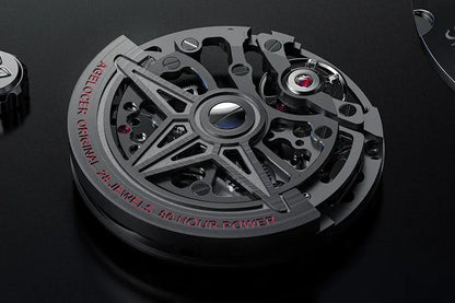 AGELOCER 6001A1-R Automatic Skeleton Watch – Sapphire, 5 Bar - Winter Seller Hub