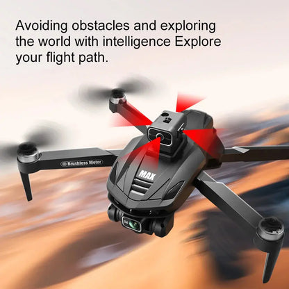 2025 V168 Pro MAX GPS Drone 8K Professional HD Camera 5G WIFI FPV 360° Obstacle Avoidance Brushless Large Screen RC Quadcopter - Winter Seller Hub