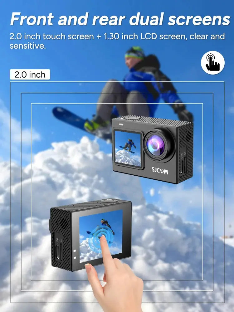 SJCAM SJ6 Pro 4K 60FPS Dual Screen Action Camera Waterproof Touch Screen Sport Cam WiFi Night Vision 6-Axis Gyro Stabilization - Winter Seller Hub