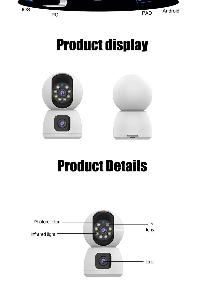Tuya 5G 8MP 10MP WiFi Camera Smart Home Wireless IP Surveillance Camera AI Detect Automatic Tracking Security Baby Monitor Tuya - Winter Seller Hub