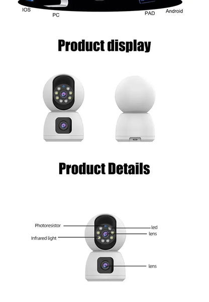 Tuya 5G 8MP 10MP WiFi Camera Smart Home Wireless IP Surveillance Camera AI Detect Automatic Tracking Security Baby Monitor Tuya - Winter Seller Hub