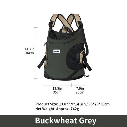 Nylon Pet Carrier Backpack – Belt Closure, Cats & Medium Breeds - Winter Seller Hub