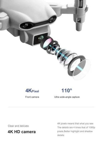 4DRC 2023 New V9 Mini Drone 4k HD Wide Angle Camera WIFI FPV Drones 1080P Dual Camera RC Dron Quadcopter Aircraft Kids Toys - Winter Seller Hub