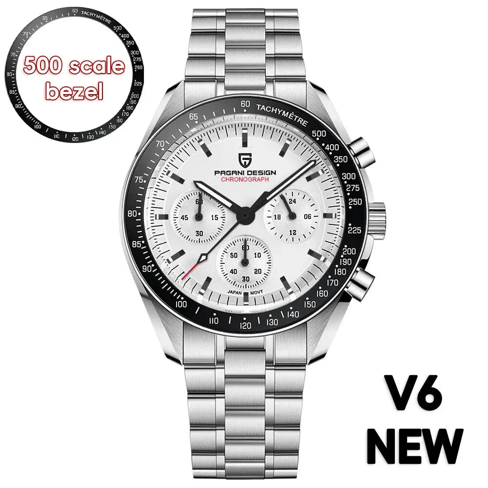 PAGANI DESIGN PD-1701 Moonwatch – VK63 Chronograph, Sapphire, 10 Bar - Winter Seller Hub