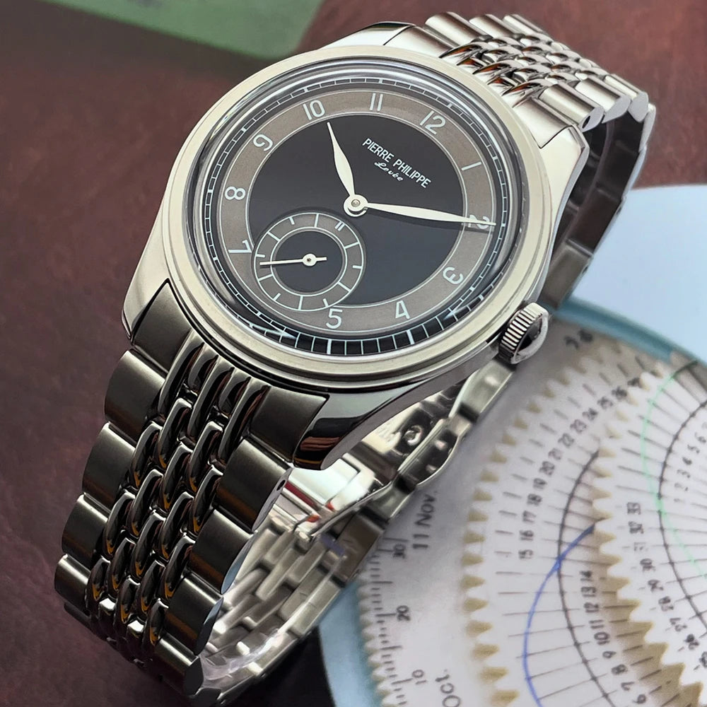 Pierre Philippe Field Watch 1940 – Vintage Mechanical Hand-Wind Gray Dial - Winter Seller Hub