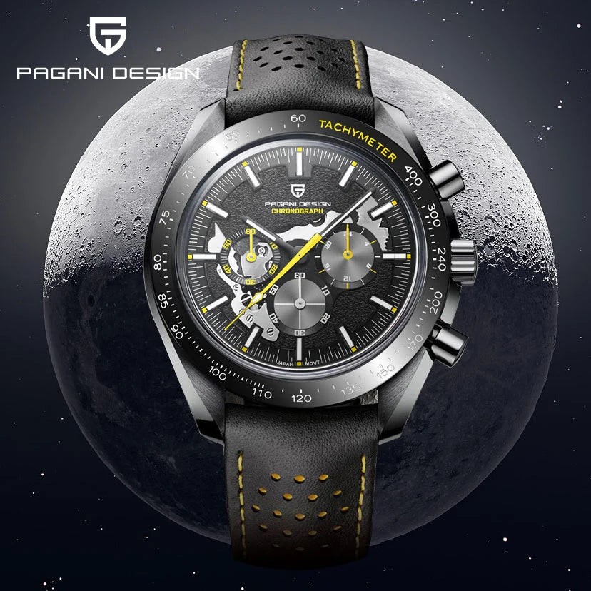 PAGANI DESIGN PD-1779 Quartz Wristwatch – Stainless Steel, Chronograph, Water-Resistant Business Watch - Winter Seller Hub