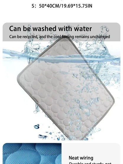 Cooling Pet Bed Mat – Summer Cat & Small Dog Sofa Pad - Winter Seller Hub