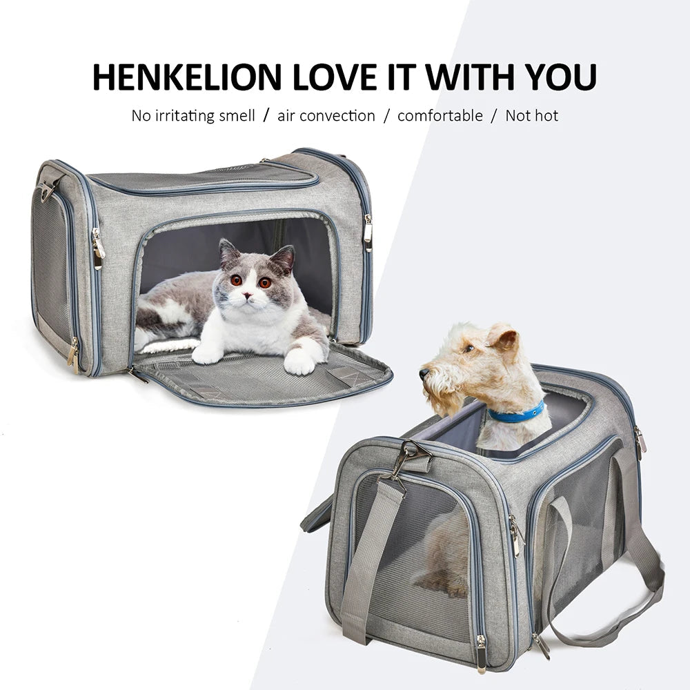 Airline-Approved Soft-Sided Pet Carrier Backpack for Small Dogs & Cats - Winter Seller Hub