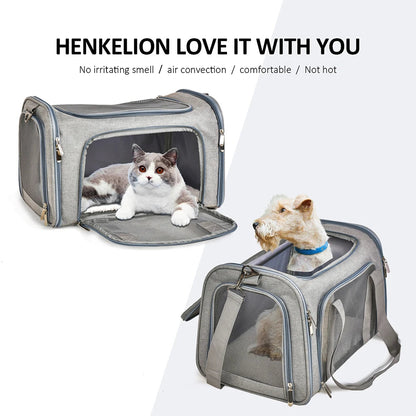 Airline-Approved Soft-Sided Pet Carrier Backpack for Small Dogs & Cats - Winter Seller Hub