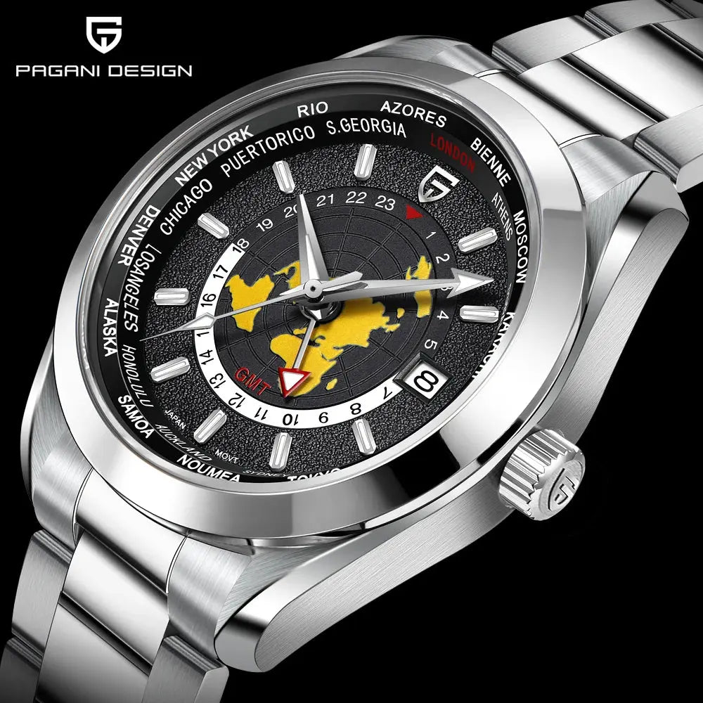 PD1788 Quartz Wristwatch – Stainless Steel Case & Bracelet, Water-Resistant, Fashionable Casual Watch - Winter Seller Hub