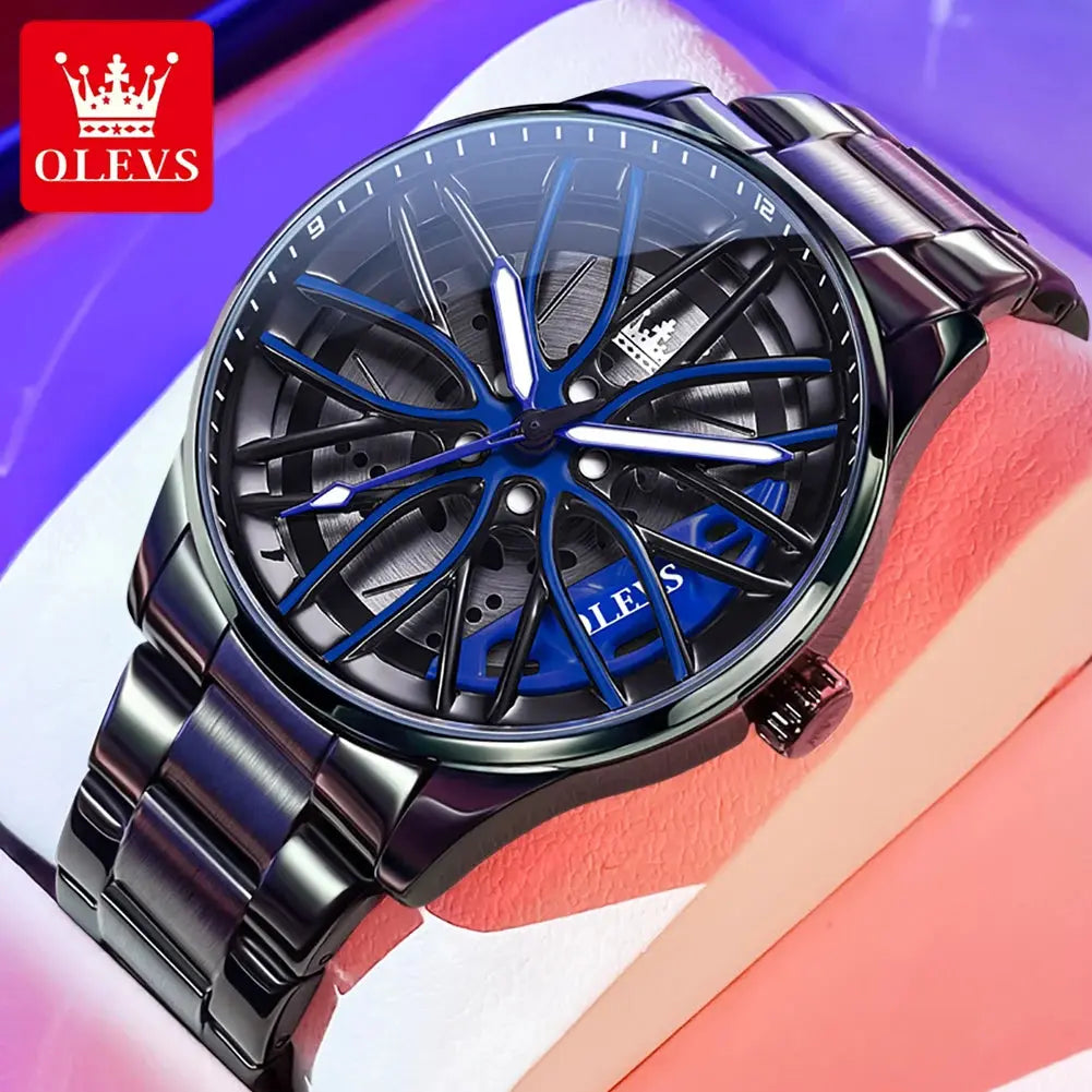 OLEVS 9937 Quartz Watch – Stainless Steel, Luminous, 3 Bar - Winter Seller Hub
