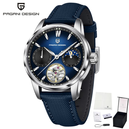 PAGANI DESIGN PD-YS021 Quartz Watch – Leather, Luminous, 10Bar Water-Resistant - Winter Seller Hub