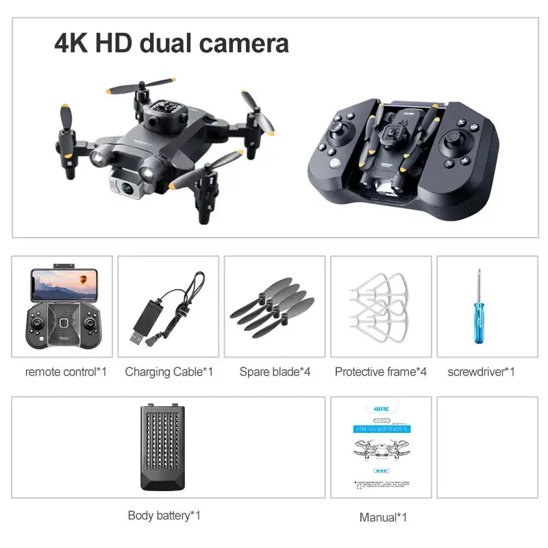 4DRC New V30 Mini Drone with Camera HD 4K 1080P FPV RC Drones Profesional Five-sided Obstacle Avoidance Helicopter Dron Toy Gift - Winter Seller Hub