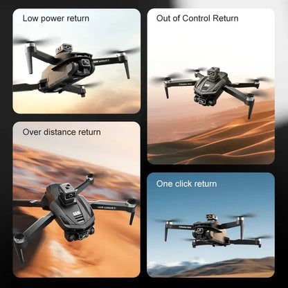 2025 V168 Pro MAX GPS Drone 8K Professional HD Camera 5G WIFI FPV 360° Obstacle Avoidance Brushless Large Screen RC Quadcopter - Winter Seller Hub