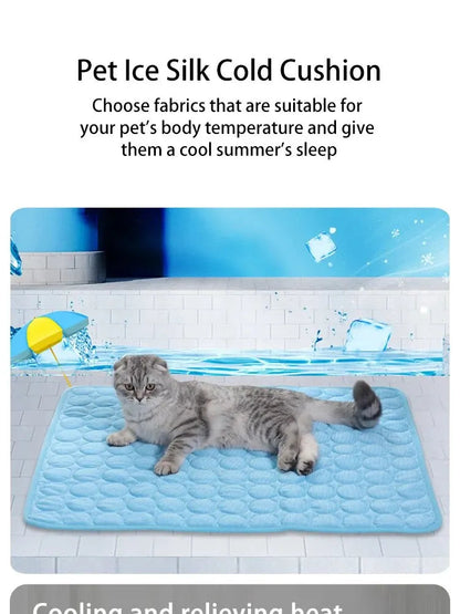 Cooling Pet Bed Mat – Summer Cat & Small Dog Sofa Pad - Winter Seller Hub