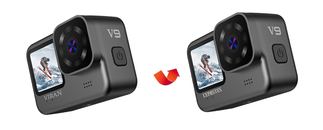 NEW CERASTES V9 4K WiFi Anti-shake Action Camera Go With Remote Control Screen Waterproof Sport Camera pro drive recorde - Winter Seller Hub