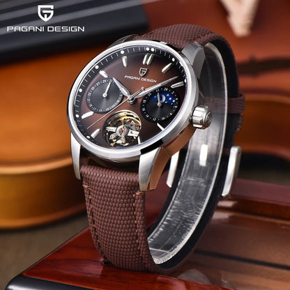 PAGANI DESIGN PD-YS021 Quartz Watch – Leather, Luminous, 10Bar Water-Resistant - Winter Seller Hub