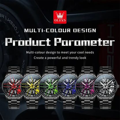 OLEVS 9937 Quartz Watch – Stainless Steel, Luminous, 3 Bar - Winter Seller Hub
