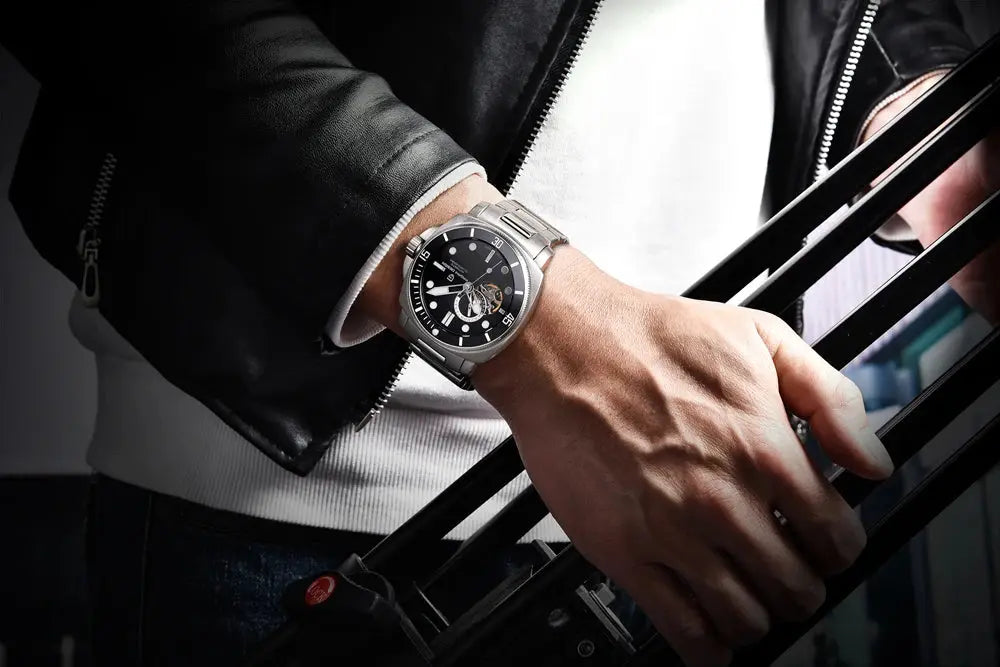 PAGANI DESIGN PD-1736 Automatic Skeleton – Sapphire, 20 Bar, Steel - Winter Seller Hub