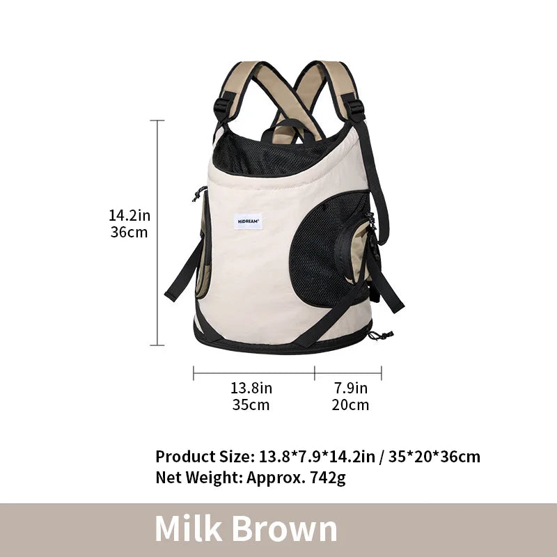 Nylon Pet Carrier Backpack – Belt Closure, Cats & Medium Breeds - Winter Seller Hub