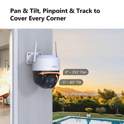 IMOU 2PCS Cruiser SE+ 5MP Wi-Fi PTZ Camera Smart Color Night Vision IP66 Outdoor Security 360° Coverage Smart Auto Tracking - Winter Seller Hub