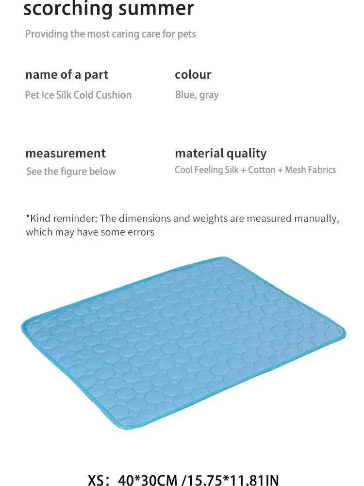 Cooling Pet Bed Mat – Summer Cat & Small Dog Sofa Pad - Winter Seller Hub