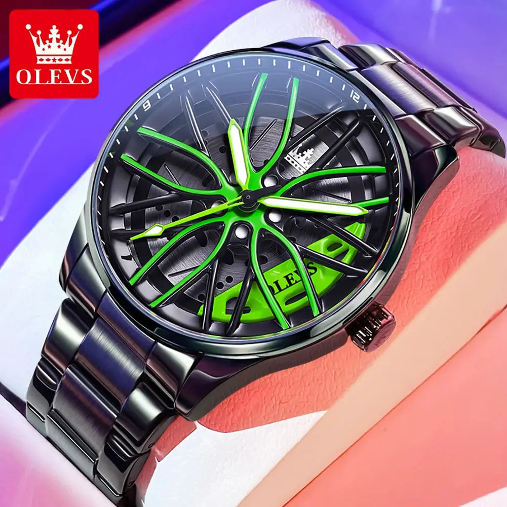 OLEVS 9937 Quartz Watch – Stainless Steel, Luminous, 3 Bar - Winter Seller Hub