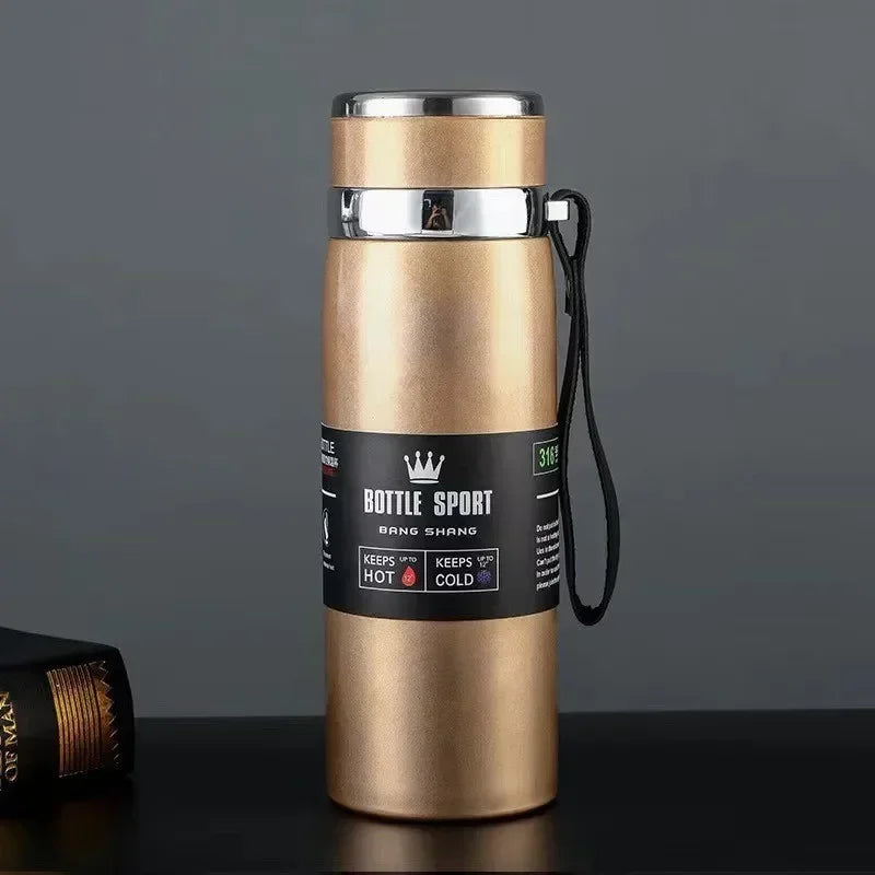 1L Insulated Stainless Steel Water Bottle – Vacuum, Hot/Cold, Leakproof - Winter Seller Hub