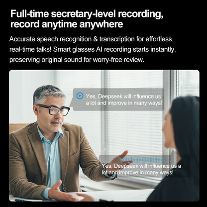 AI Smart Glasses with Camera | Bluetooth Music, Video & ChatGPT Voice Control